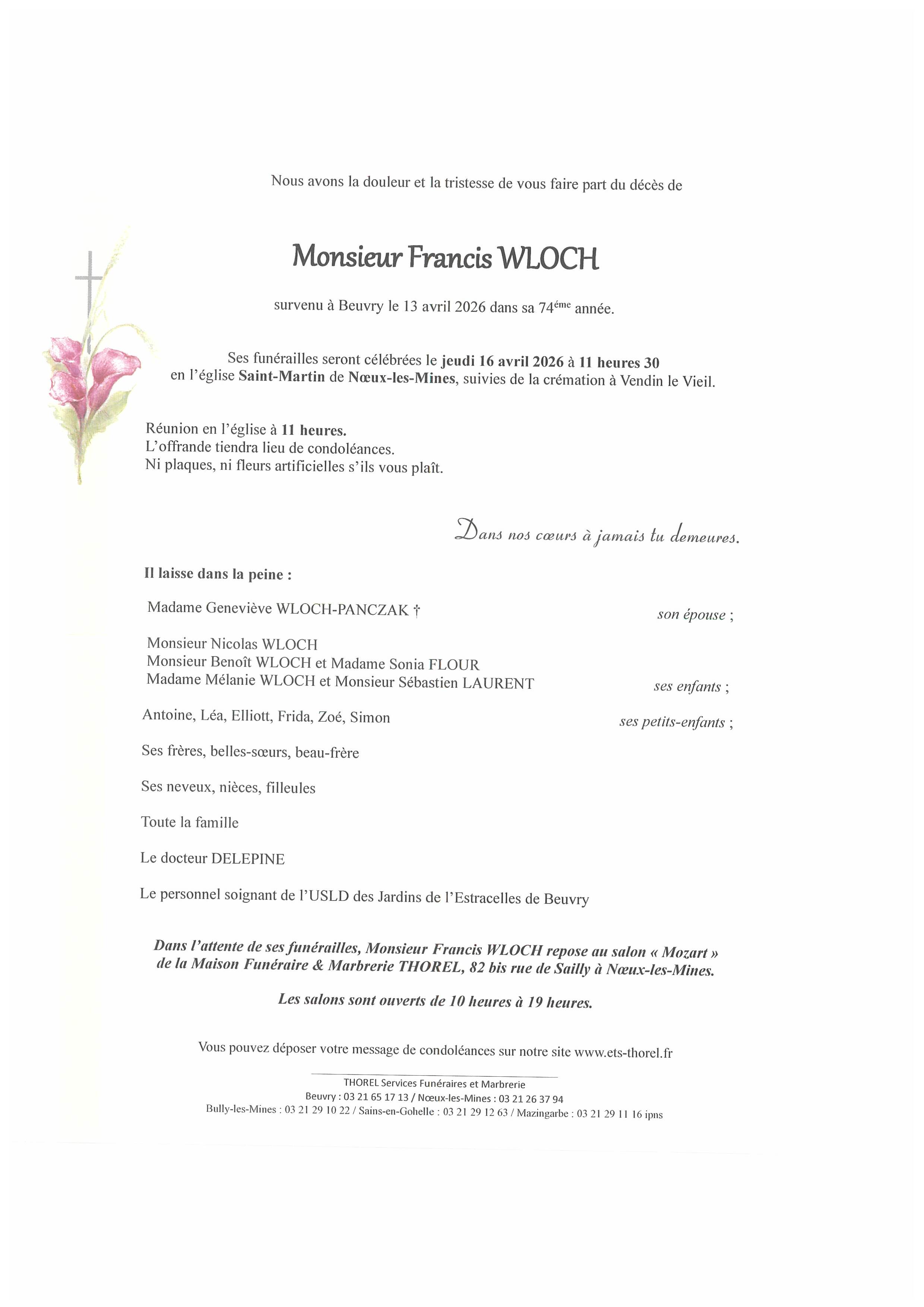 Avis de décès
