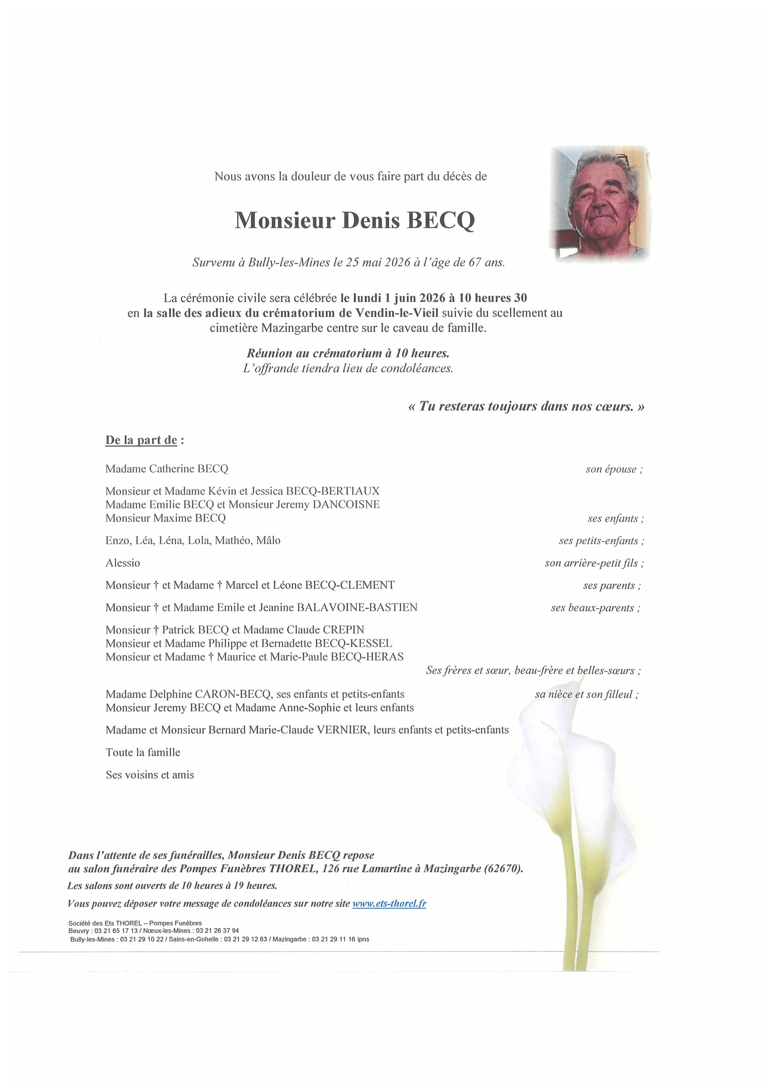 Avis de décès